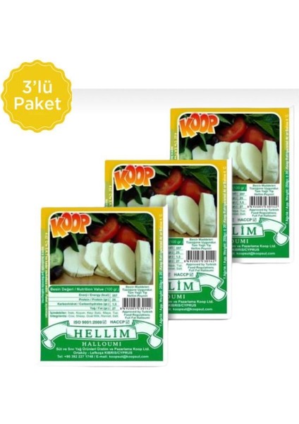 Heliim Peyniri 250 gr X3 Lü Set