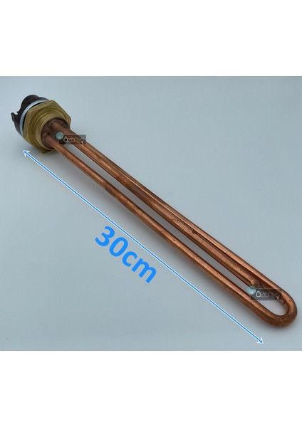 Düz Bakır Güneş Enerjisi Rezistansı (Yerli Üretim) TERMOSTATLI-KAPAKSIZ-60CM-3000WATT