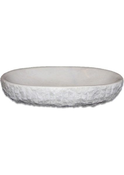 Kristal Beyaz Dışı Patlatma Elips Lavabo