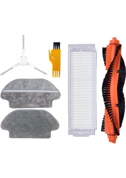 Xiaomi Mop Pro (STYTJ02YM) Uyumlu 6 Parça Yedek Beyaz Filtre Fırça Seti