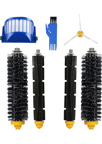 I-Robot Roomba 605 606 Uyumlu 5 Parça Yedek Filtre Fırça Seti