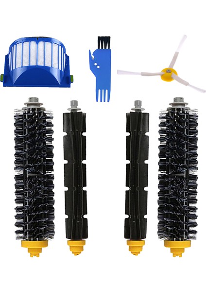 I-Robot Roomba 693 694 Uyumlu 5 Parça Yedek Filtre Fırça Seti