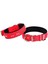 Actirex Neon Kemik Desenli Köpek Boyun Tasması Kırmızı M 2.5X42-50 cm 1