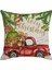 Noel Yastık Kılıfı Santa Kare Ev Özel Dekor Keten Yastık Kılıfları Yastık Kanepe Araba Hediye Için Kapakları 45X45CM (Yurt Dışından) 1