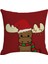 Noel Yastık Kılıfı Santa Kare Ev Dekorasyonu Keten Yastık Kılıfları Yastık Kanepe Için Kapakları Noel Koltuk Araba Hediye 45X45 cm (Yurt Dışından) 1