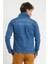 Slim Fit Likralı Erkek Açık Mavi Kot Ceket 4