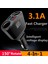 3.1A Dijital Ekran Çakmak Araba Şarj 2 USB Bağlantı Noktası Qc 3.0 Hızlı Şarj (Yurt Dışından) 3
