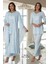3015 Lohusa Pijama Sabahlık Takım 1