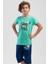 Pamuklu Erkek Çocuk Kısa Kol Kaprili Pijama Takım 2