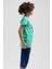 Pamuklu Erkek Çocuk Kısa Kol Kaprili Pijama Takım 3