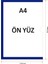 A4 Mıknatıslı Koyu Mavi Çerçeve Uzun Açık (10 Lu Paket) 1