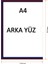 A4 Mıknatıslı Koyu Mavi Çerçeve Uzun Açık (10 Lu Paket) 2