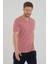Gül Kurusu Basic Erkek V Yaka Slim Fit Kısa Kollu T-Shirt 3