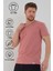 Gül Kurusu Basic Erkek V Yaka Slim Fit Kısa Kollu T-Shirt 4