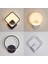LED Duvar Lambası Kapalı Siyah ve Beyaz Duvar Lambası Basit Sanat Duvar Kapalı Ev Dekorasyon Modern Başucu Duvar Lambası (8) (Yurt Dışından) 2