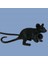 Mouse Desk Lamps Seletti Morden LED Bedside Table Lamp For Home Bedroom Decoration Art Deco Rat Night Lights Eu/au/us/uk Plug(Lying Black) (Yurt Dışından) 1