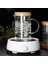 Isıya Dayanıklı Cam Kapak Kolu ile Ölçüm Kupası Mikrodalga Fırın Pişirme 1000ML(Yurt Dışından) 3