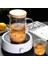 Isıya Dayanıklı Cam Kapak Kolu ile Ölçüm Kupası Mikrodalga Fırın Pişirme 1000ML(Yurt Dışından) 4