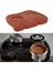 Gıda Sınıfı Silikon Kauçuk Kaymaz Kahve Espresso Düz Tamping Sabit Mat Kahverengi 4