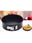 Yapışmaz Bahar Formu Yuvarlak / Kalp Kek Pişirme Fırında Kalay Pan Bakeware 22 Cmx7 cm Siyah Yuvarlak 22X7 cm 3