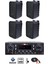 Black Wall Small Paket-2 Hoparlör ve Anfi Ses Sistemi Seti (1 ANFİ + 4 HOPARLÖR) 1