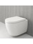 Bocchi Venezia Asma Klozet Rimless Kanalsız, Mat Beyaz Kapak Hariç 1295-002-0128 3