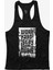 Fitness Gym Tank Top Sporcu Atleti Siyah Yumuşak Kumaşlı Rahat Kesim 1