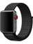 Apple Watch Seri 2,3,4,5,6,se,7 Uyumlu 42/44/45 mm Spor Loop Kumaş Hasır Kordon Siyah 1