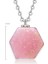 Doğal Pembe Opal Taşı Kolye 2