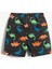 Erkek Bebek Dinozor Baskılı Belden Bağlamalı Şort Pamuklu 2