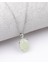 Prehnite Doğal Taş 925 Ayar Gümüş Kolye 1