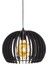 Modern Tasarım Globe Küre Doğal Ahşap Mdf 3D Lazer Kesim Rustik Salon Avize 1