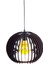 Modern Tasarım Globe Küre Doğal Ahşap Mdf 3D Lazer Kesim Rustik Salon Avize 3