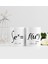 Kişiye Özel Ikili Sevgili Temalı Beyaz Kupa Bardak - 3 1