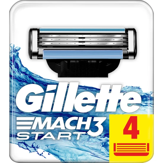 Gillette Mach 3 Start Tıraş Bıçağı 4'lü