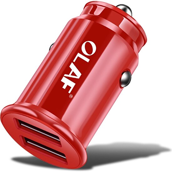 Olaf Qc 3.0 Taşınabilir Çift USB Bağlantı Noktaları Hızlı Şarj Araç Şarj Adaptörü Telefon Için (Yurt Dışından)