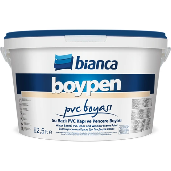 Bianca Boypen Pvc Boyası 0,75 Lt