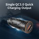 Olaf Qc3.0 Taşınabilir Tek Bağlantı Noktası USB Hızlı Şarj Araba Hızlı Şarj Telefonları Için (Yurt Dışından) Olaf Qc3.0 Taşınabilir Tek Bağlantı Noktası USB Hızlı Şarj Araba Hızlı Şarj Telefonları Için (Yurt Dışından)