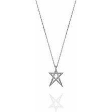 Lia Berto Yıldız  925 Ayar Gümüş Kolye