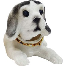 Bulduk Kafa Sallayan Köpek Oto Aksesuarı Oynar Köpek Beyaz Torpido Süsü