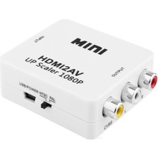 MAXGO 2007 HDMI To Av Rca Tos Çevirici Dönüştürücü Adaptör Tv Tüplü Televizyon