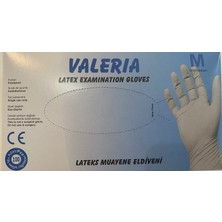 Valeria Lateks Pudralı Eldiven Medium 100'LÜ x 20 Paket