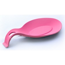 Reklambalaj Silikon Kepçe ve Kaşık Altlığı (Pembe)