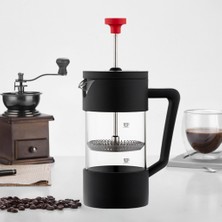 Strade Store Kahve Makinesi Piston Kahve Fransız Basın Çay Makinesi Süt Froth Gevşek Çay 350 ml (Yurt Dışından)