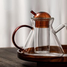 Cam Çaydanlık Isıya Dayanıklı Kung Fu Çay Makinesi Seti Çay Su Isıtıcısı Bar Cafe 500ML Pot Için(Yurt Dışından)