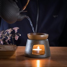 Mum Isıtma ile Teaware Soba Ev Çay Isıtıcı Ofis Ev Çay Siyah Soba Kupası Için(Yurt Dışından)