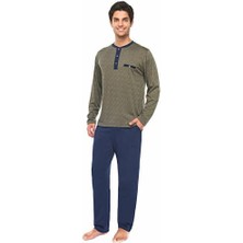 Çift Kaplan Uzun Kol Pijama Takım 8353