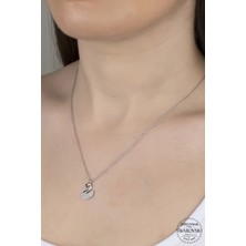 Union Takı Union Swarovski Zirconia Kadın Kuğu Gümüş Kolye