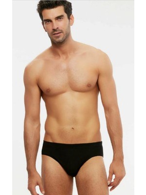 Kom Paul Pamuklu Basic 2 Li Erkek Slip - Siyah