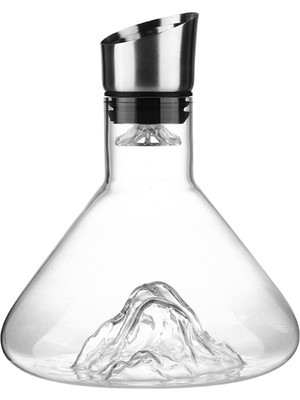 Strade Store 1.6l El Likör Bourbon Vodka Hediye Için Pourer Kapağı ile Puro Cam Sürahi (Yurt Dışından)